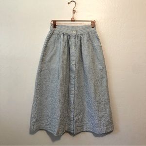 H&M Cotton Striped Skirt
